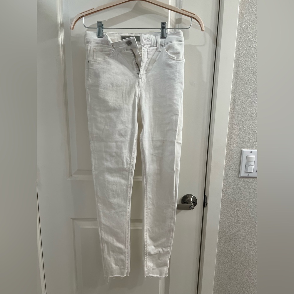 Topshop Jaime White high rise skinny jeans